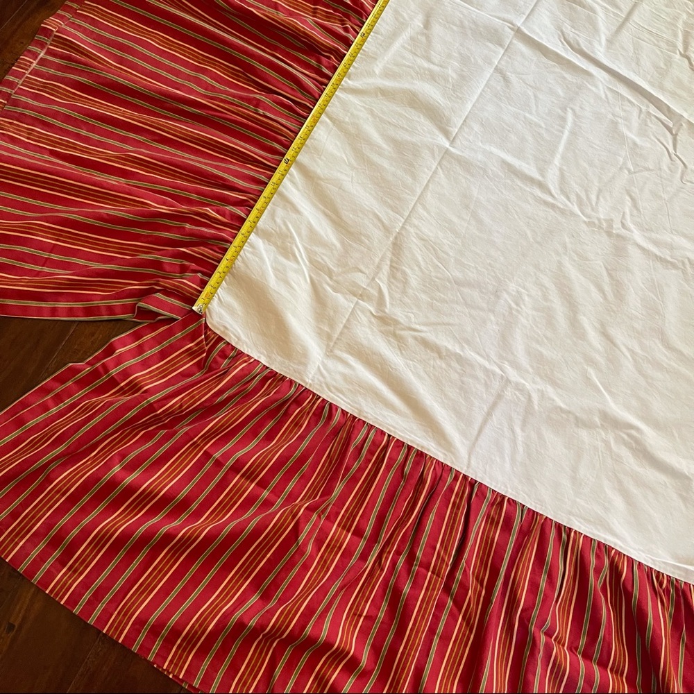 Striped bedskirt